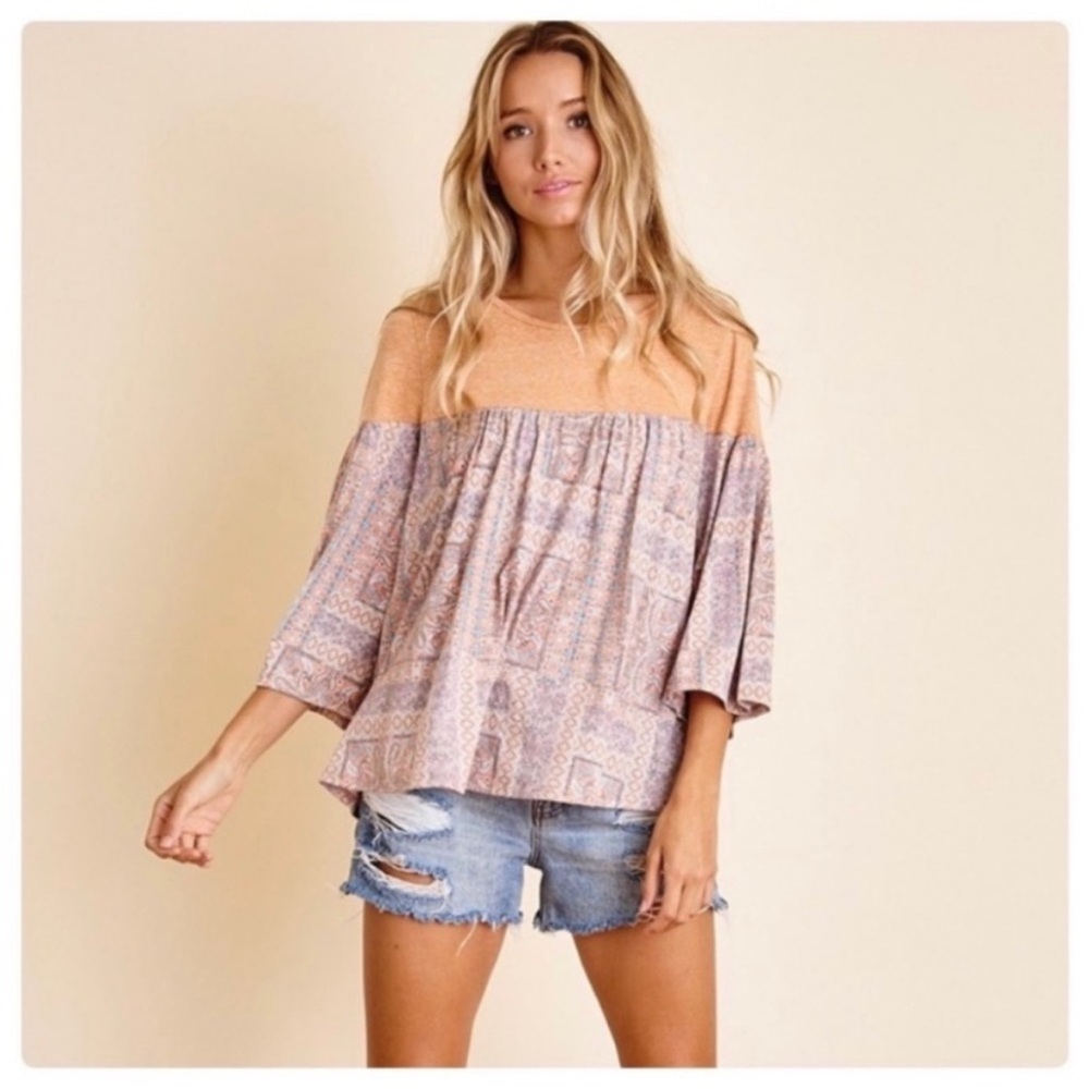 🆕NEW!🛍️Boho Bell Sleeved Top